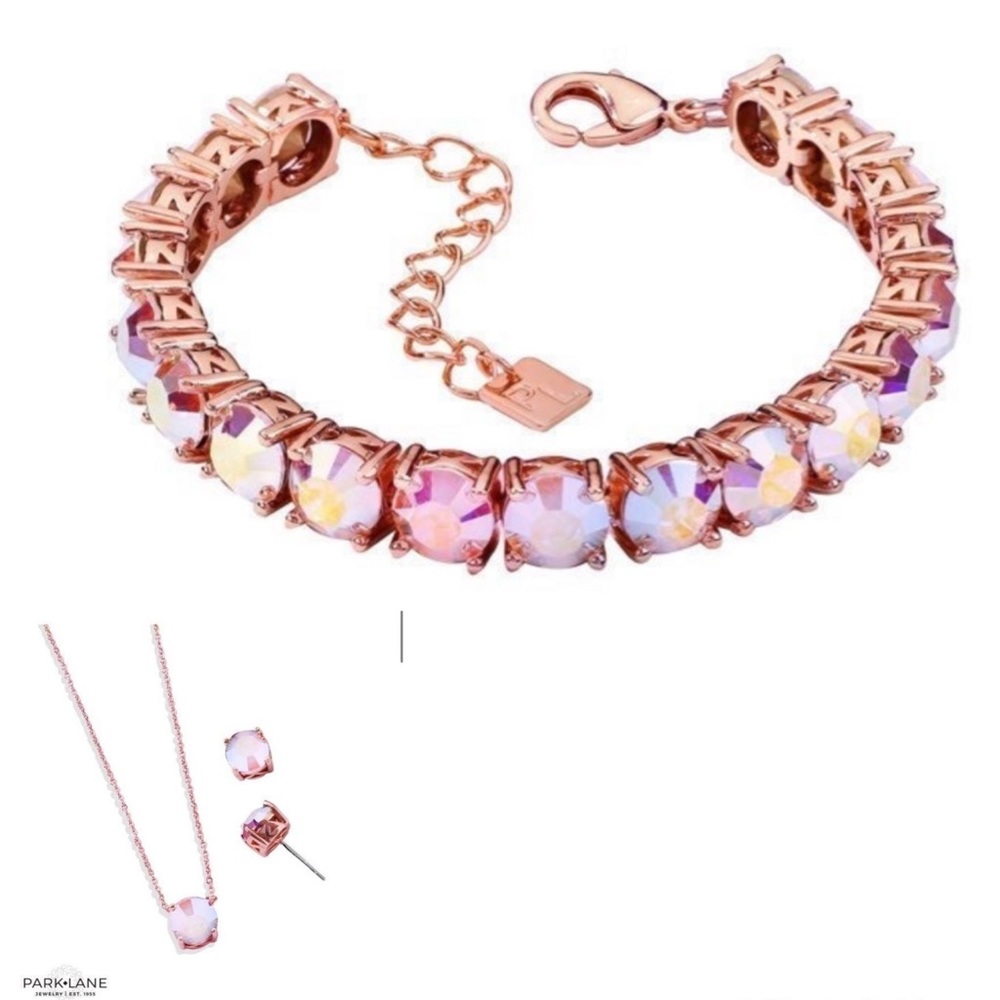 Park Lane Jewelry Set - Cotton Candy Impression Earrings, Necklace, and Bracelet
